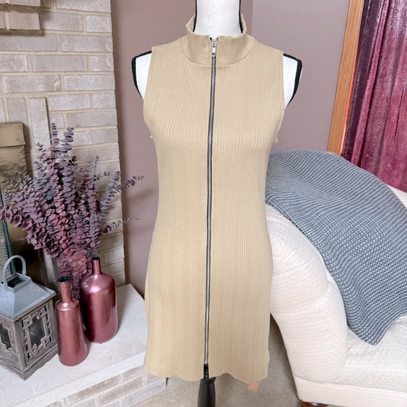 REFORMATION Pollie Knit Dress - Cricket - Picture 1 of 13